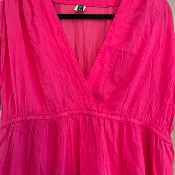 Lauren Ralph Lauren Magenta Beach Cover Up, Size Large - Picture 3 of 7